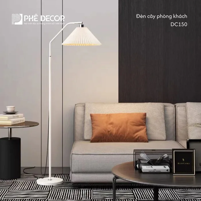 Đèn cây decor phòng khách dáng xếp li - DC150 Đèn cây decor phòng khách dáng xếp li - DC150