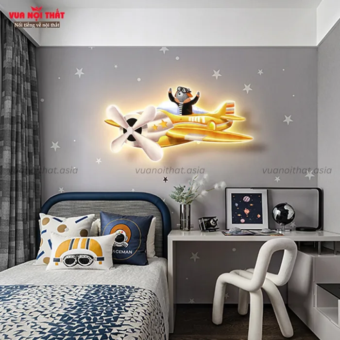 Tranh đèn 3D hoạt hình trang trí phòng ngủ TT71 đẹp | Vuanoithat