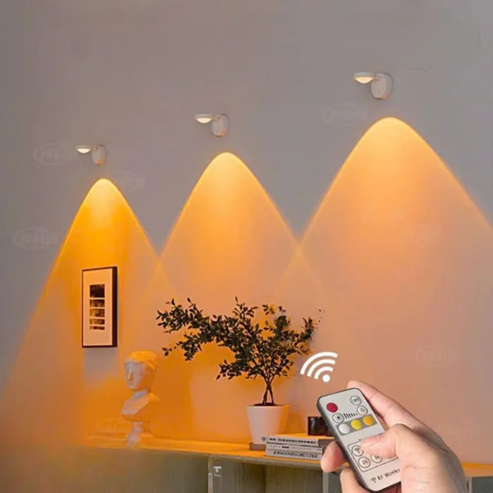 Đèn hoàng hôn, đèn rọi chiếu tranh decor xoay 350 độ gắn trần gắn tường NF  HOME MKF33
