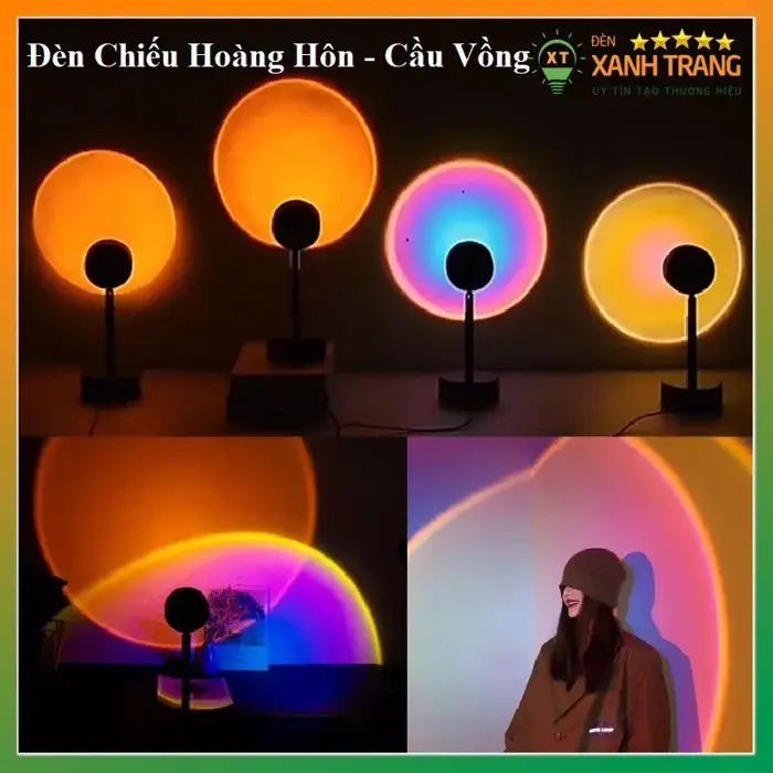 Đèn chiếu hoàng hôn cầu vồng làm đèn ngủ trang trí decor chụp ảnh không  gian cực đẹp Đèn Led Chiếu Sáng Đa Màu Sắc - Lazada | Lazada Việt Nam