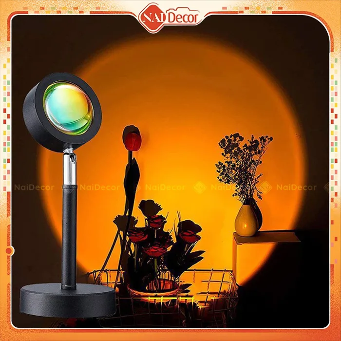 Đèn Hoàng Hôn, Bản Cao Cấp Khung Kim Loại, Đèn Sunset, Rainbow, RGB, Đèn  Trang Trí Phòng Ngủ Nai Decor | Shopee Việt Nam