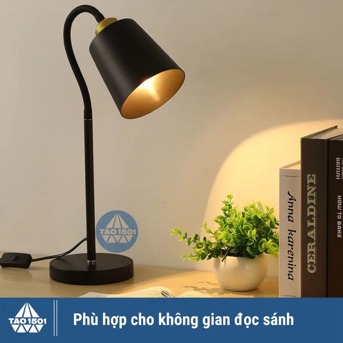 Đèn bàn học decor, đèn led để bàn làm việc đọc sách phù hợp bảo vệ mắt  chống cận, decor