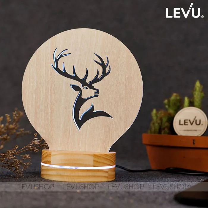 Đèn ngủ decor hình tuần lộc Giáng Sinh LEVU-DNV04 • LEVUSHOP