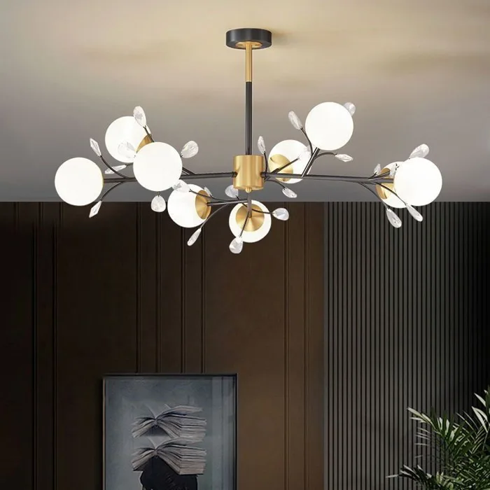 Đèn thả decor 8 bóng tròn hiện đại THCN-291 Đèn thả decor 8 bóng tròn hiện đại THCN-291