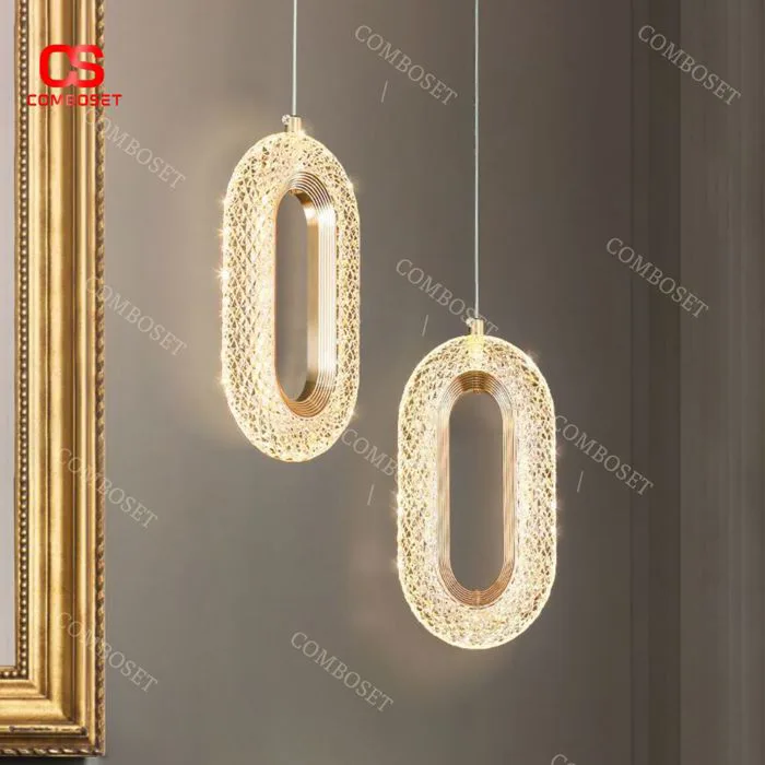Đèn Thả Trần Pha Lê Hình Bầu Dục, Đèn Treo Điều Chỉnh Độ Dài Đèn Thả Trần Pha Lê Hình Bầu Dục, Đèn Treo Điều Chỉnh Độ Dài