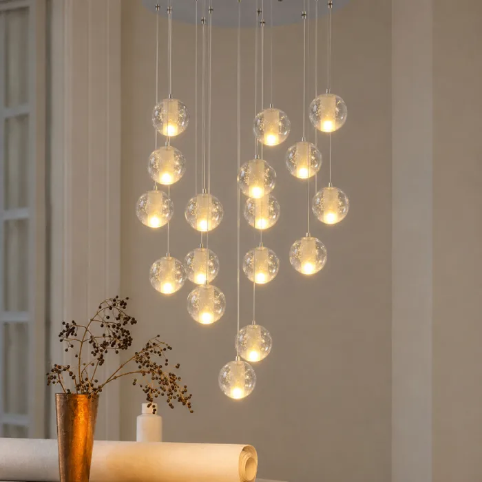 Đèn thả decor quả cầu pha lê giọt nước TDC-02 Đèn thả decor quả cầu pha lê giọt nước TDC-02