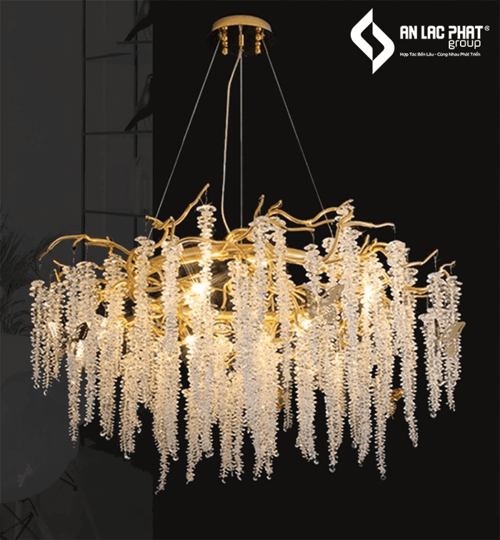 Đèn thả trang trí hiện đại pha lê sang trọng TPL912T600 355 Decor Đèn thả trang trí hiện đại pha lê sang trọng TPL912T600 355 Decor