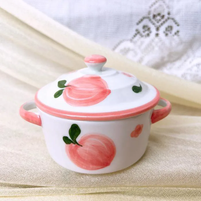 Bát đĩa decor ?? Gốm Sứ Bát Tràng ?? bộ nồi mini vẽ màu đẹp cao cấp  GOMPHUQUY HTG09