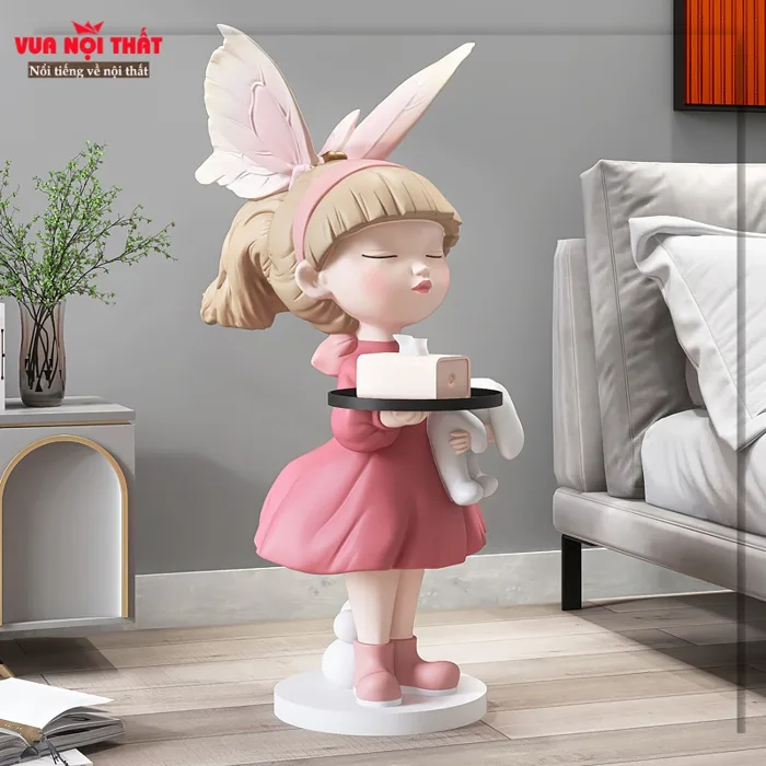 Tượng decor cô bé dễ thương TTT132 giá rẻ | Vuanoithat