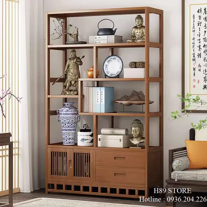 Kệ để đồ trang trí phòng khách, tủ trang trí sắp xếp đồ decor phòng đẹp |  Lazada Việt Nam