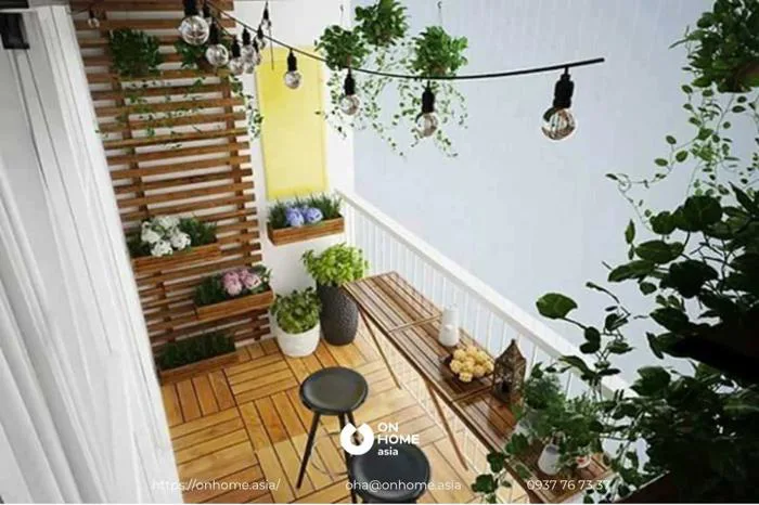 Top 90+ mẫu trang trí ban công đẹp, hiện đại