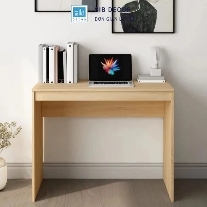Bàn Làm Việc Nhỏ Gọn 90cm SIB Decor BLV2569 Phù Hợp Căn Hộ Nhỏ