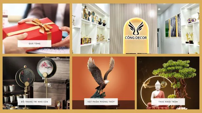Shop bán đồ decor trang trí nhà cửa đẹp giá rẻ ở Hà Nội - Công Decor