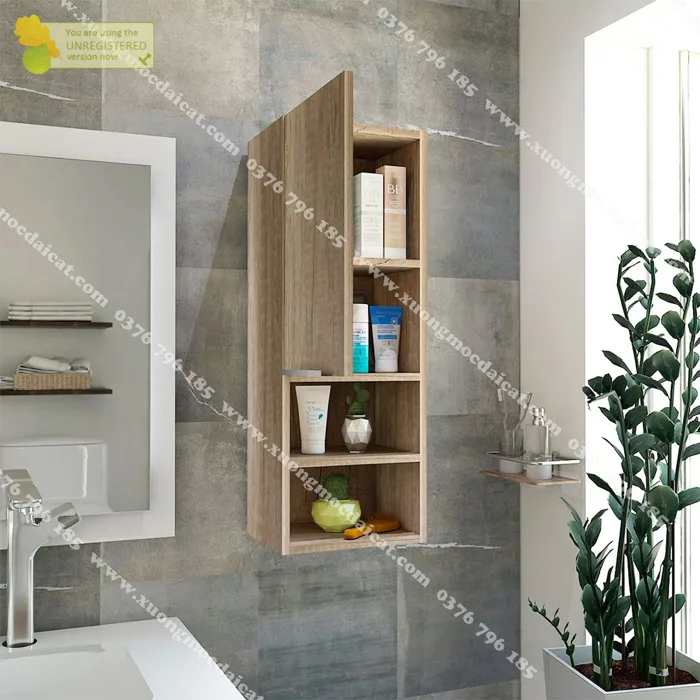 Tủ đựng đồ treo tường nhà wc TPT013