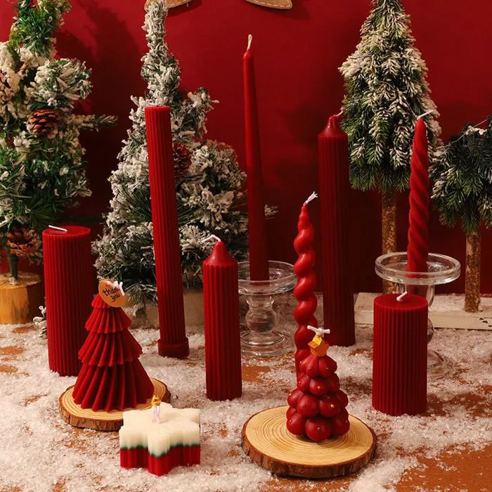 Tổng Hợp Nến Đỏ Bày Bàn Tiệc, Decor Giáng Sinh, Trang Trí Noel, Tết Fi –  Fishy Decor