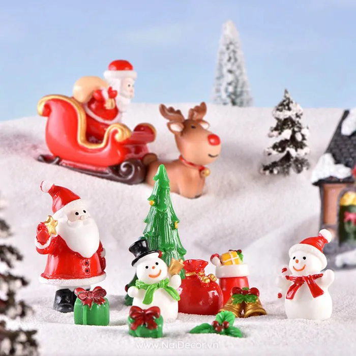 Mô hình trang trí Noel Mini các loại (NO-04) - Nai Decor