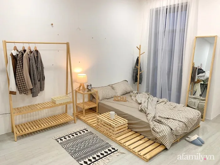 Cô nàng độc thân decor phòng ngủ 20m² chỉ với hơn 3 triệu đồng