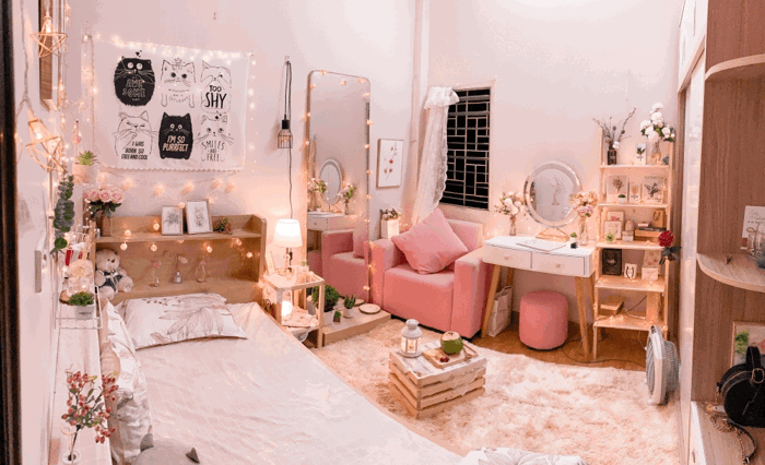 Cách decor phòng trọ nhỏ đẹp, đơn giản tiết kiệm chi phí