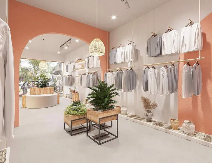 Top mẫu thiết kế shop quần áo nữ nhỏ đẹp thu hút - xu hướng 2024