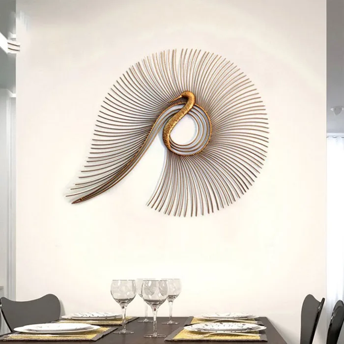 Đồ decor chim công treo tường TBB 240 Đồ decor chim công treo tường TBB 240