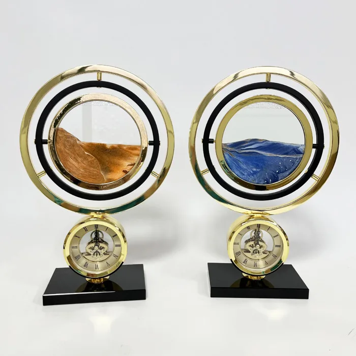 Đồng Hồ Để Bàn Trang Trí Kết Hợp Đồng Hồ Cát – Cá Heo Decor