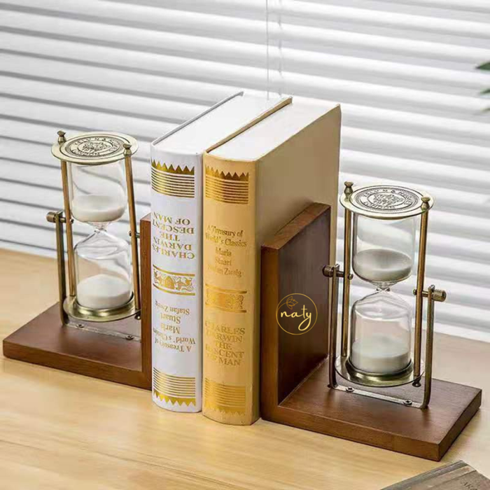 Tân Sách Đồng Hồ Cát Xoay 360 Độ Trang Trí Decor - Naty Decor - Quà Tân  Gia, Quà Khai Trương, Quà Tặng Sếp, Decor Trang Trí