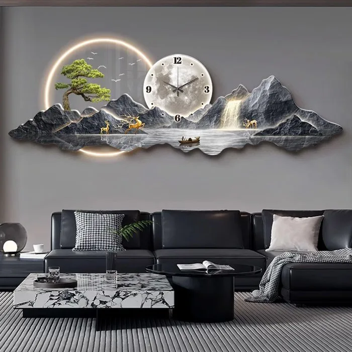 Đồng Hồ Treo Tường Sơn Thủy Hữu Tình - Điểm Nhấn Nghệ Thuật Sang Trọng