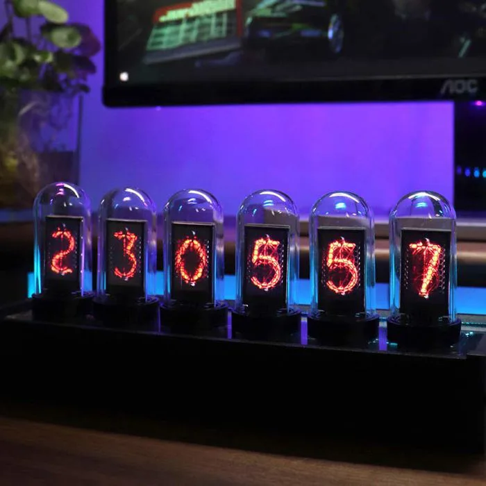 ĐỒNG HỒ TRANG TRÍ ĐỂ BÀN ĐÈN ỐNG NIXIE - NIXIE CLOCK
