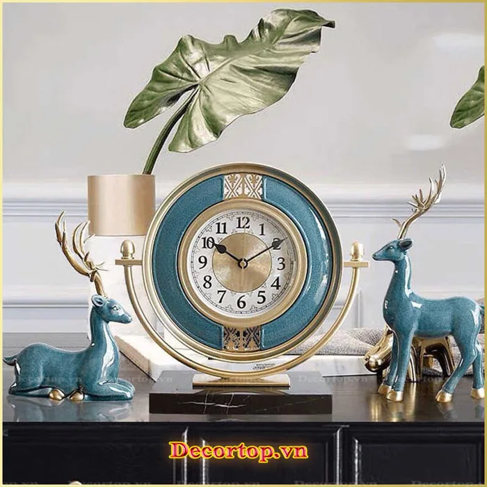 Đồng hồ decor để bàn trang trí DDH101 - decortop