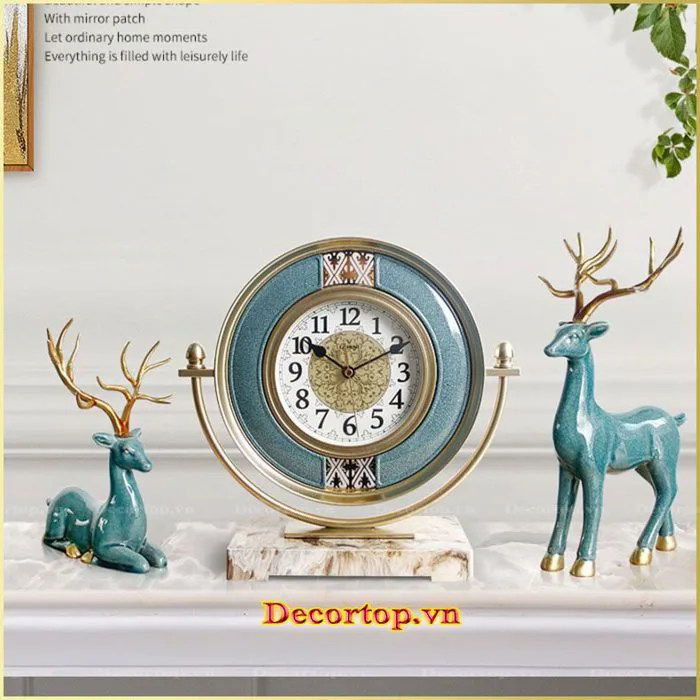Đồng hồ decor để bàn trang trí DDH101 - decortop