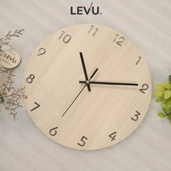 Đồng Hồ Treo Tường Đẹp LEVU-DH01 thiết kế tối giản sang trọng • LEVUSHOP
