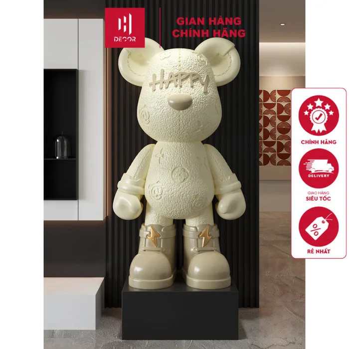 Gấu Bearbrick Decor Size 50-80cm Đặt Sàn Phòng Khách, Tượng Trang Trí Sofa – Kệ Tivi Phong Cách Hiện Đại - HDECOR | Shopee Việt Nam