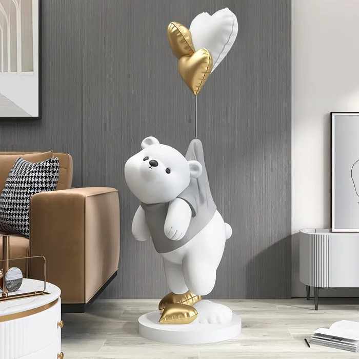 Tượng Gấu Bearbrick Mộng Mơ - Decor Trang Trí
