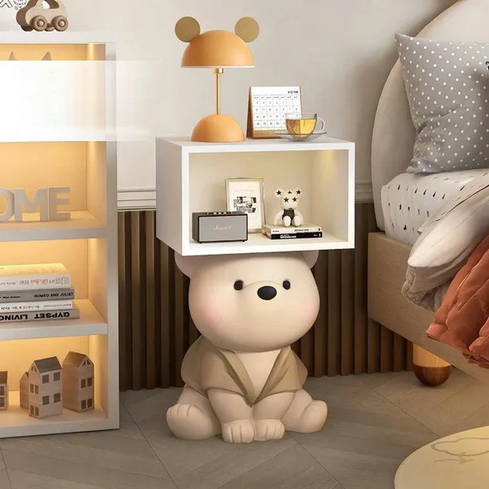 Bàn decor trang trí dầu giường hình gấu dễ thương 032