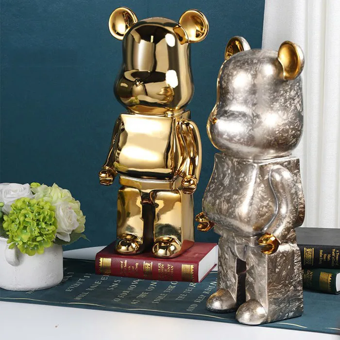 Gấu Bear Mạ Điện Sang Chảnh Trang Trí Phòng Khách Sang Trọng