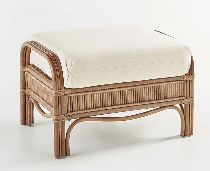 Ghế đôn mây gác chân Royal cao cấp decor phòng khách đẹp