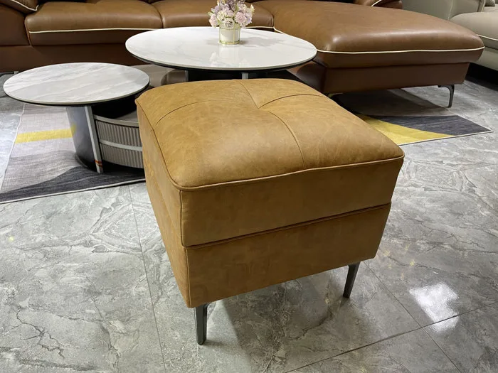 Đôn vuông màu bò mộc kt 45x45 - Nắng Decor