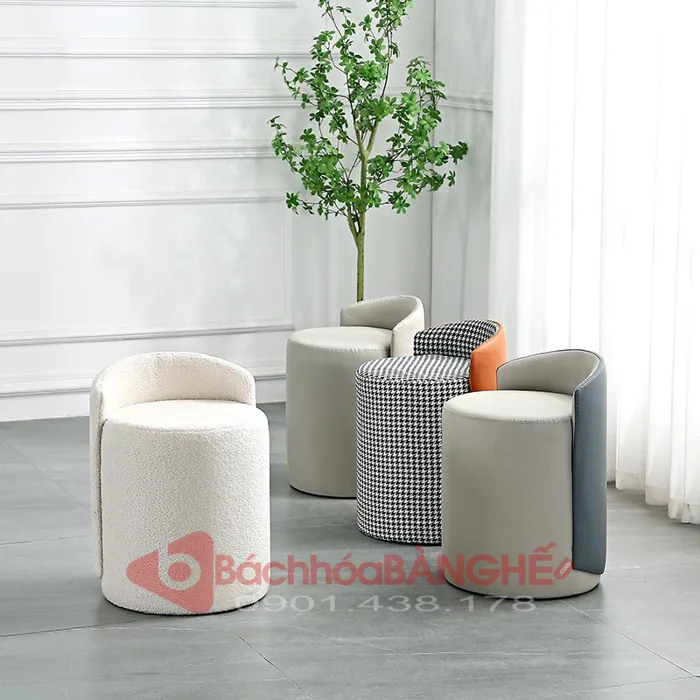 Ghế đôn trang điểm, ghế đôn decor GM07 - Ghế decor tiếp khách xinh xắn tại  HCM