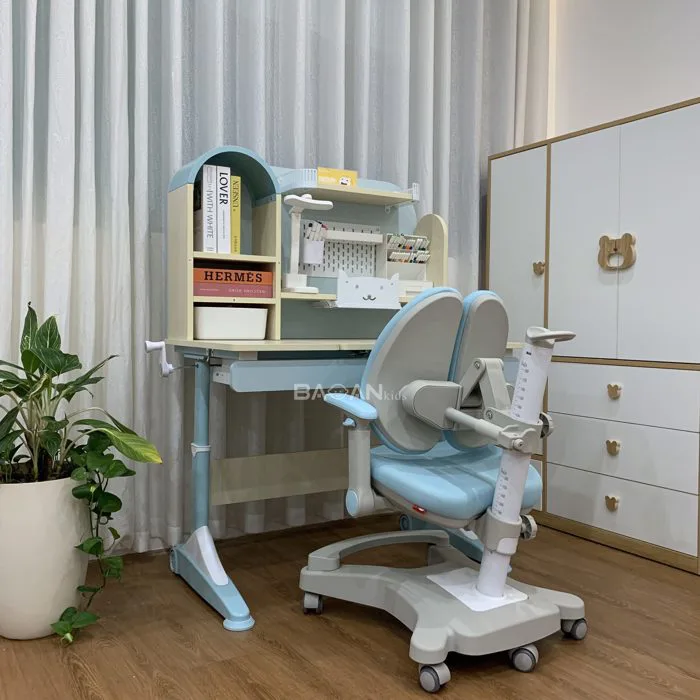 Bộ bàn ghế chống gù S16 ghế GCG09 - Nội thất trẻ em Bảo an kids