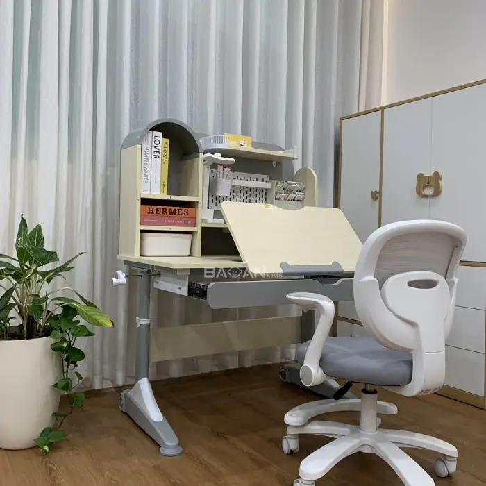 Bàn Ghế Chống Gù Dài 1m S16 Ghế G19 | Chuẩn tư thế cho học sinh