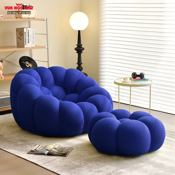 Ghế lười hình bông hoa kèm bàn gác chân GL37 giá rẻ | Vuanoithat