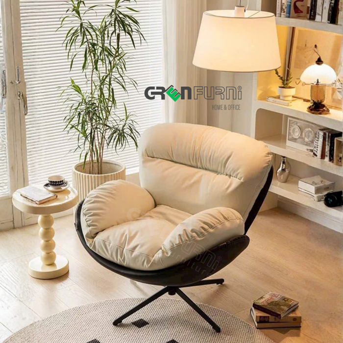 Ghế Lười To Chân Sắt Tĩnh Điện Greenfurni GR-TOFU03 - Nội Thất Greenfurni