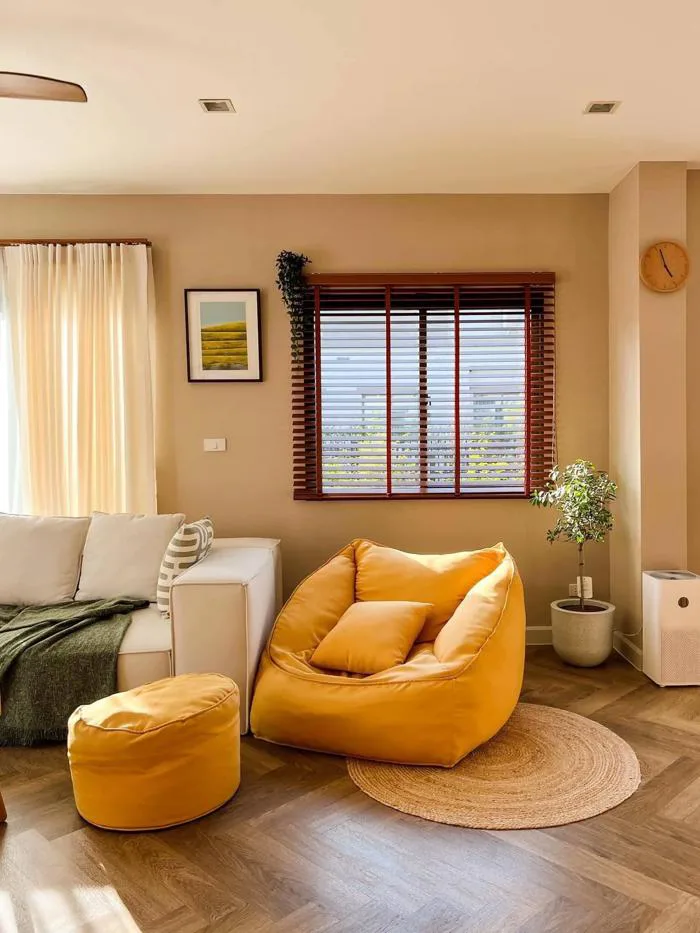 Ghế lười hạt xốp dáng sofa vuông hoặc sofa dài – Siêu thị Emily Mart - Tân  Phú