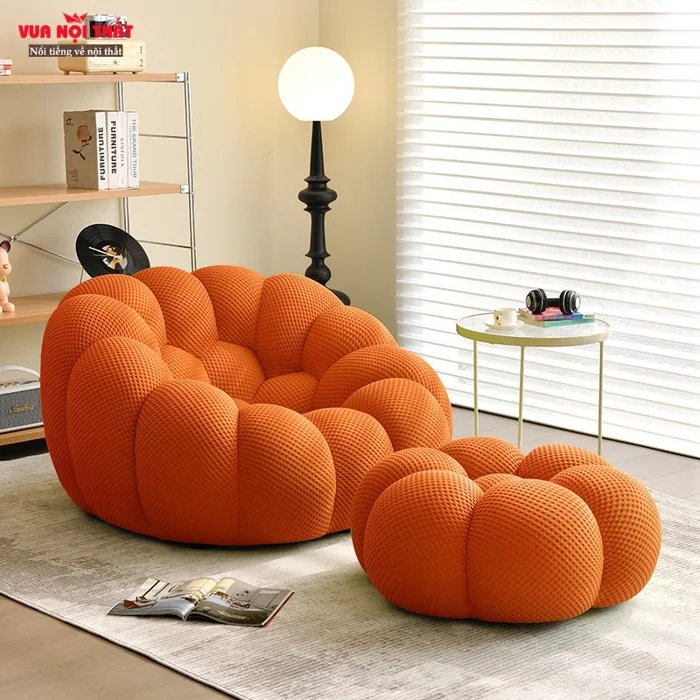 Ghế lười hình bông hoa kèm bàn gác chân GL37 giá rẻ | Vuanoithat
