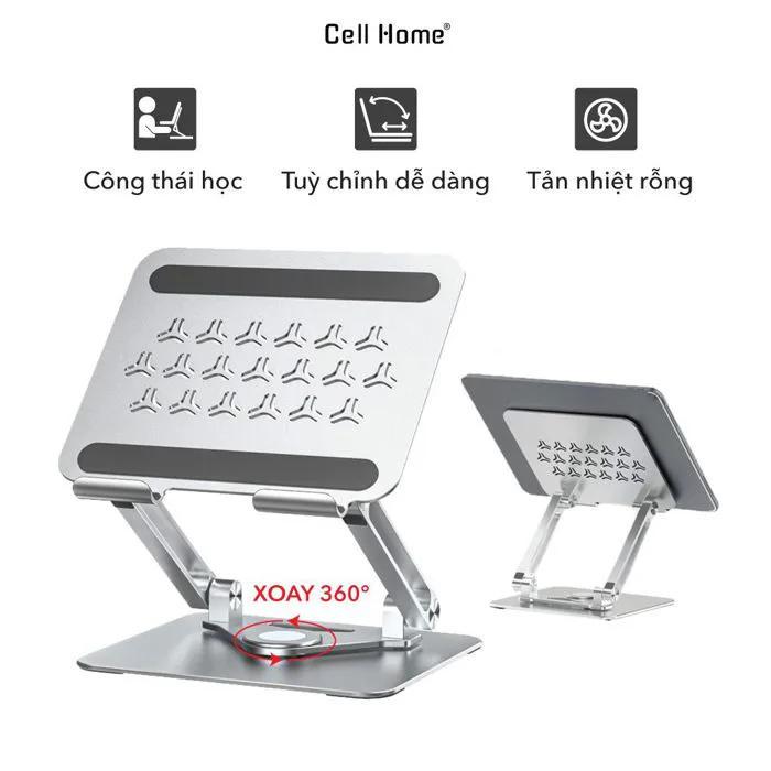 Giá Đỡ Máy Tính Bảng, Ipad, Điện Thoại để bàn - Chất Liệu Hợp Kim Nhôm –  Celljoy