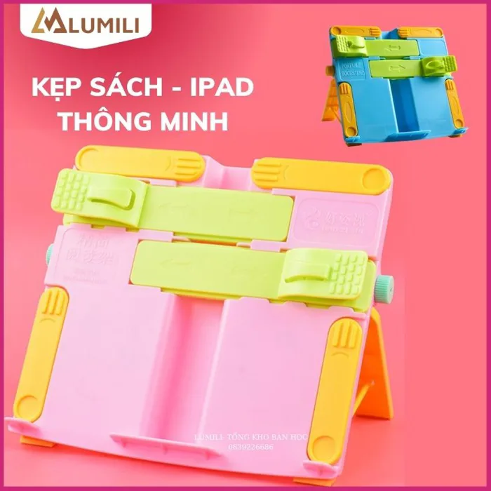 giá đỡ sách, kẹp sách, đọc sách thông minh chống cận thị cho người lớn và  trẻ em