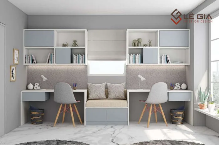 Mẫu bàn học sinh có giá sách BHS137 vẻ đẹp đầy mê hoặc cho bé