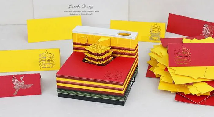 Giấy Note Ghi Chú 3D (Omoshiboi Block Memo Pad)
