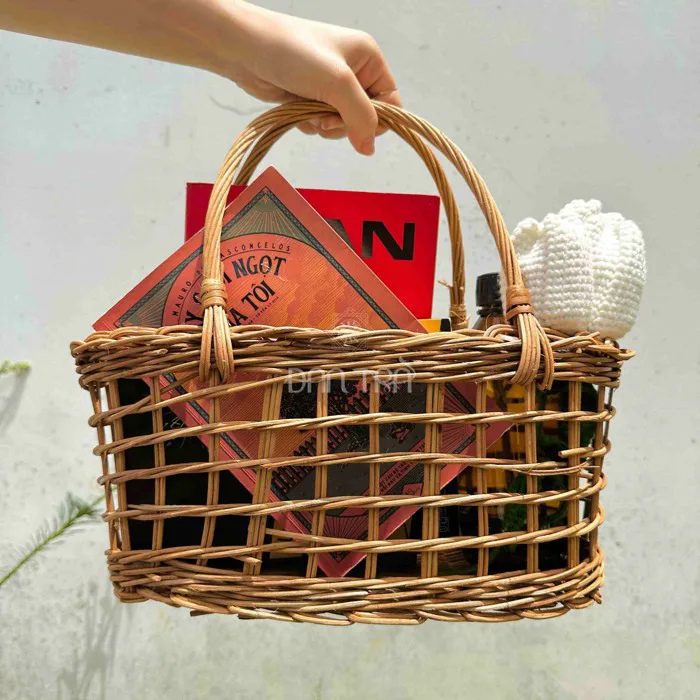 Giỏ mây decor giá rẻ gia công tại xưởng mây tre việt nam Giỏ mây decor giá rẻ gia công tại xưởng mây tre việt nam