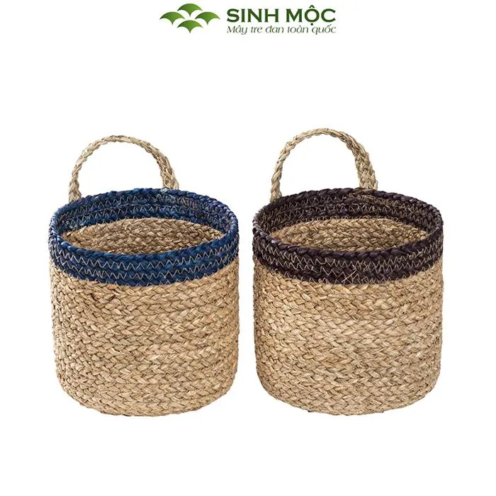 Giỏ cói, giỏ mây tre đan, giỏ cói trồng cây, Decor đựng đồ - M1005 Giỏ cói, giỏ mây tre đan, giỏ cói trồng cây, Decor đựng đồ - M1005